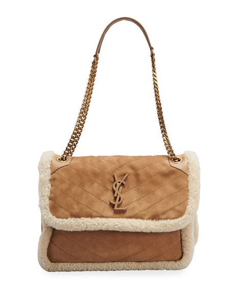 ysl shearling purse|ysl shoulder bag sale.